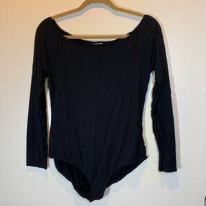 Long Sleeved Black Bodysuit